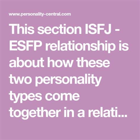 Building the ISFJ